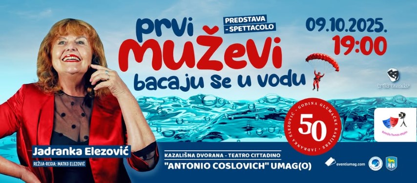Jadranka Elezović gostuje u Umagu s monodramom “Prvi muževi bacaju se u vodu”  